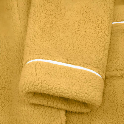 Peignoir Sherpa Unisexe Doux – Robe de Chambre Chaude et Confortable