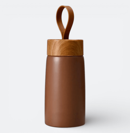 Petite Gourde Thermos Brun Caramel - | AïtaVia