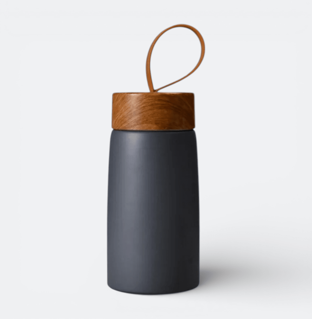 Petite Gourde Thermos Gris Acier - | AïtaVia