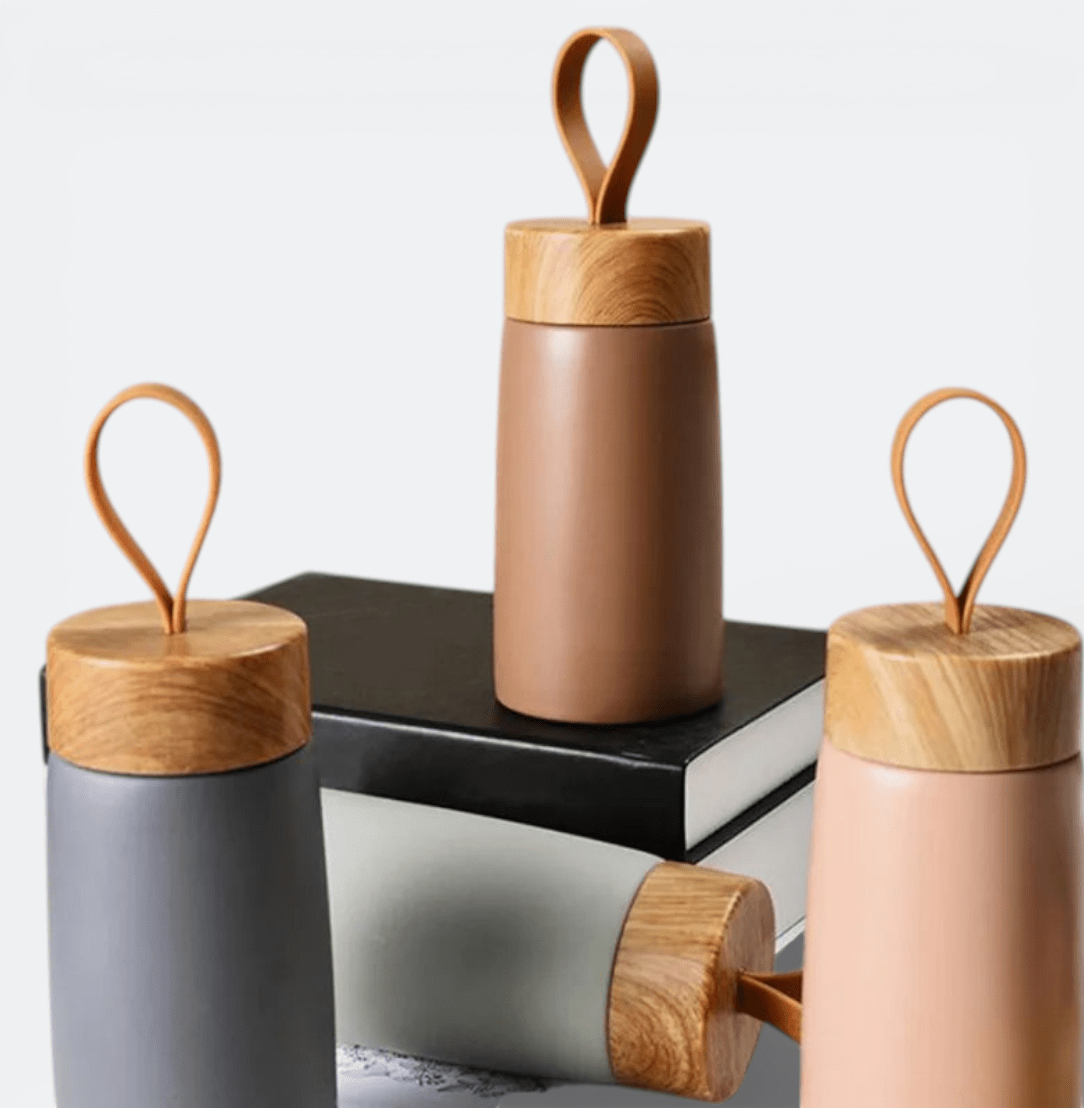 Petite Gourde Thermos Gris Acier - | AïtaVia