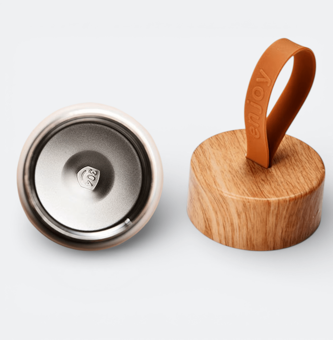 Petite Gourde Thermos Gris Acier - | AïtaVia