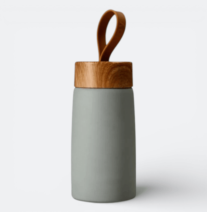 Petite Gourde Thermos Vert Sauge Clair - | AïtaVia