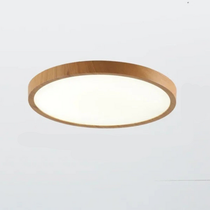 Plafonnier LED Bois - Ultrafin - Design Moderne