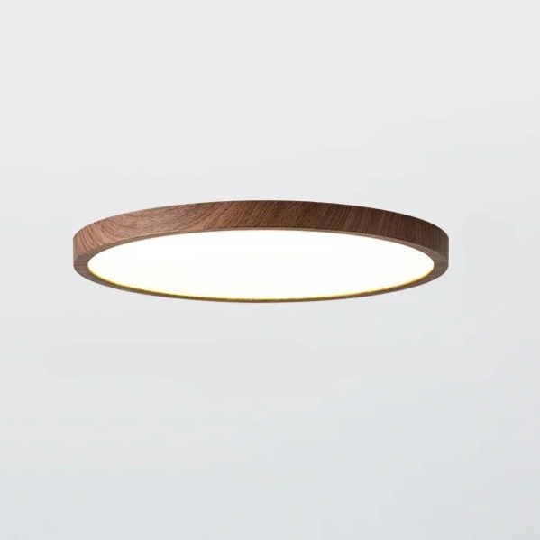 Plafonnier LED Bois - Ultrafin - Design Moderne