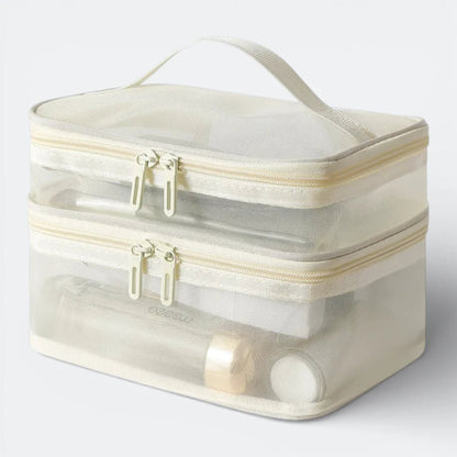 Pochette de Rangement Transparente Beige Ivoire - | AïtaVia