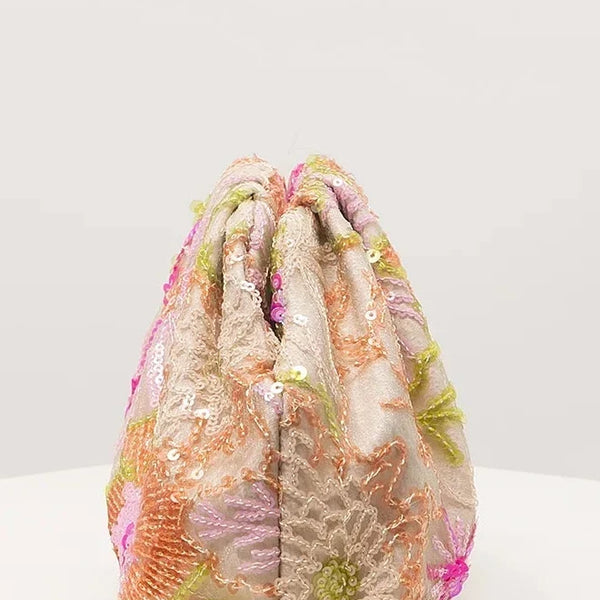 Pochette à Sequins Floraux pour Femmes - Élégance Scintillante