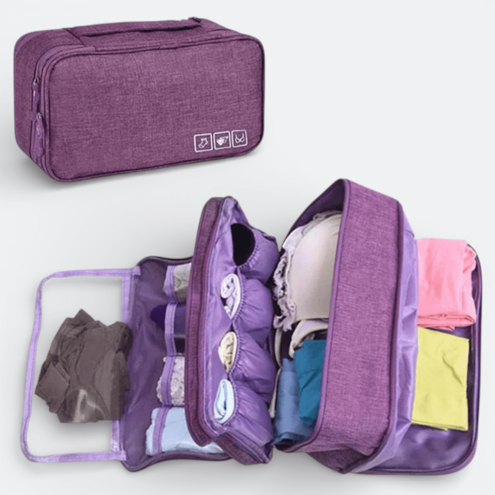 Pochette Sous Vêtement Voyage Bleu Azur - | AïtaVia
