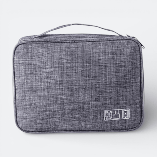 Pochette Voyage pour Cable Chargeur Gris Anthracite - | AïtaVia