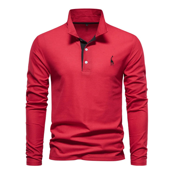 Polo à Manches Longues Homme - Élégance et Confort