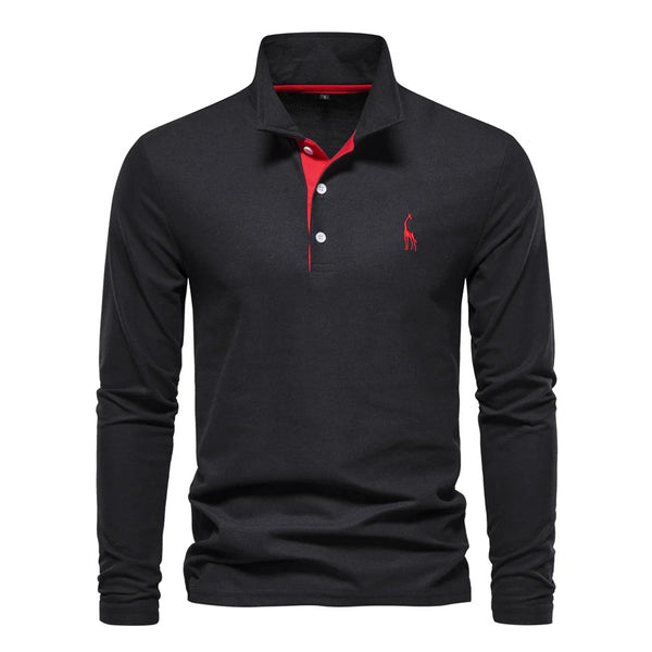 Polo à Manches Longues Homme - Élégance et Confort