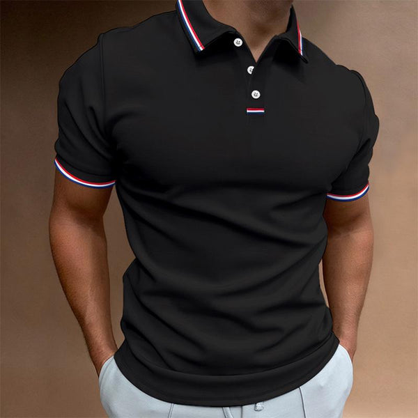 Polo Homme Uni - Manches Courtes | Col Rayures Tendance