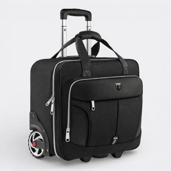 Porte Document Roulant Zip Argenté - | AïtaVia