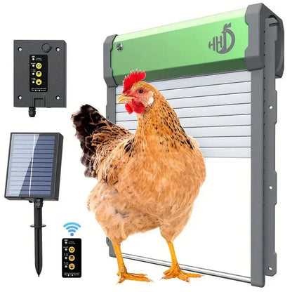 Portier Poulailler Solaire - Automatique - Sécurité Renforcée