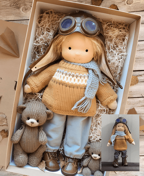 Poupée Waldorf pour Enfants - Douceur et Fait Main Durable
