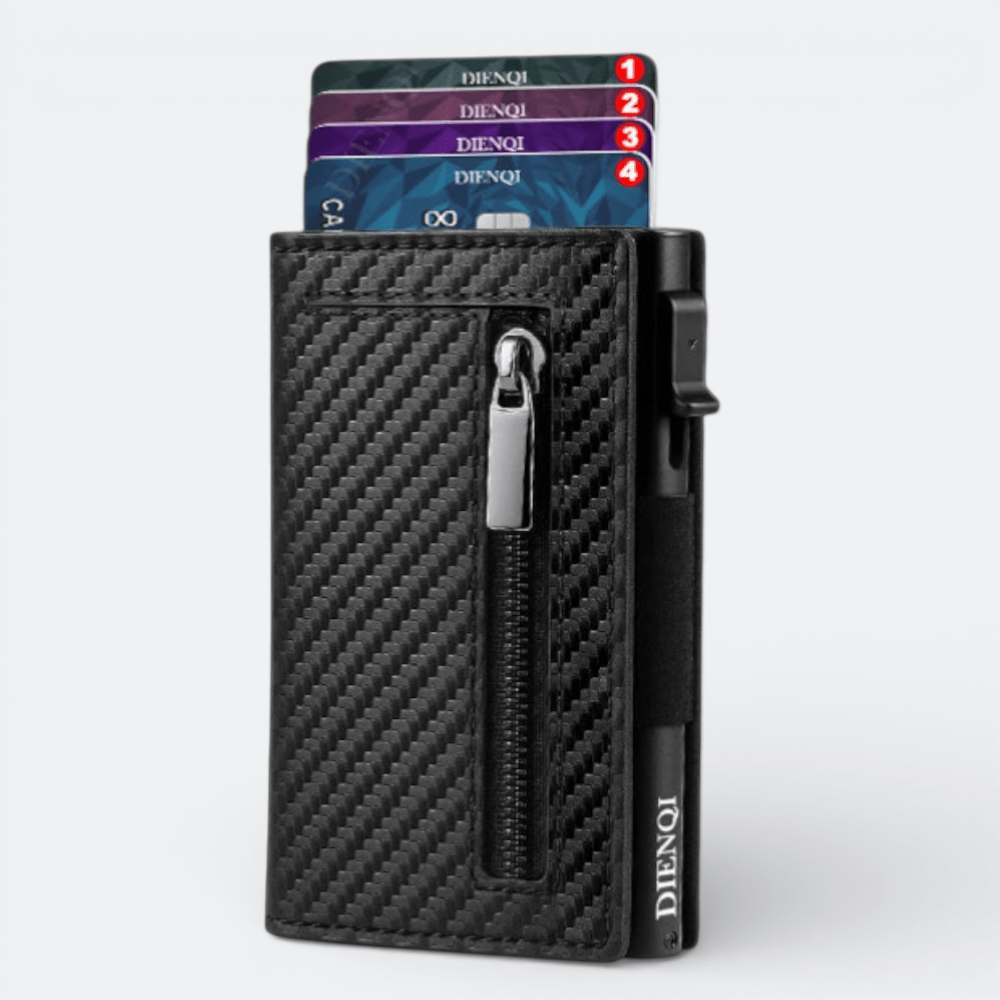 Protège Carte Bancaire Anti Piratage Brun Gris - | AïtaVia