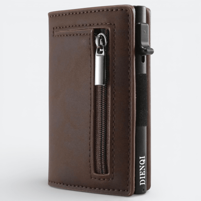 Protège Carte Bancaire Anti Piratage Brun Gris - | AïtaVia