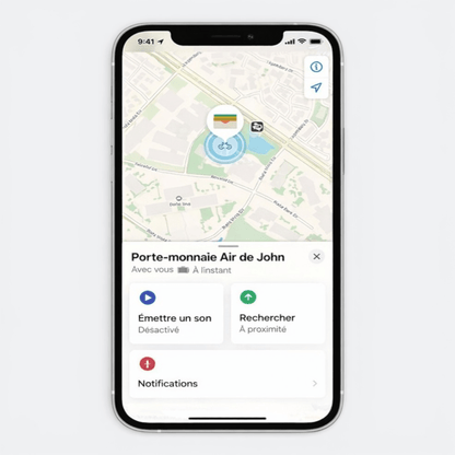 Protège Carte Sans Contact et Localisation Gris Clair - | AïtaVia
