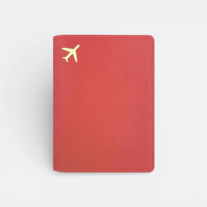 Protège Passeport Avion Rouge Terre - | AïtaVia
