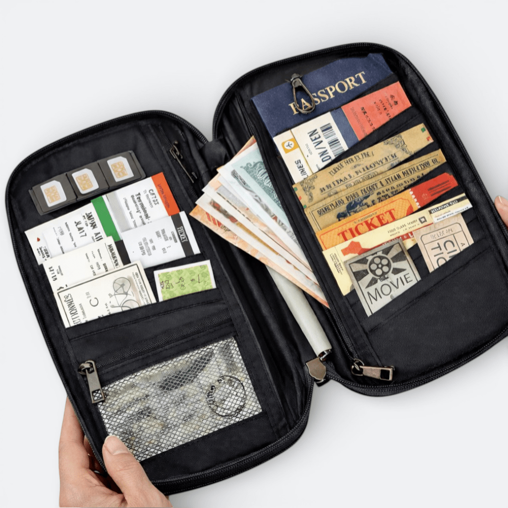 Protège Passeport Famille Bleu Profond - | AïtaVia