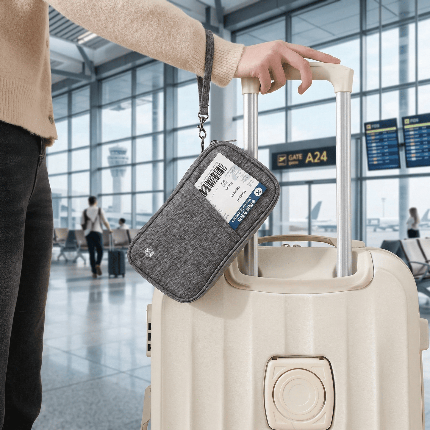 Protège Passeport Famille Bleu Profond - | AïtaVia