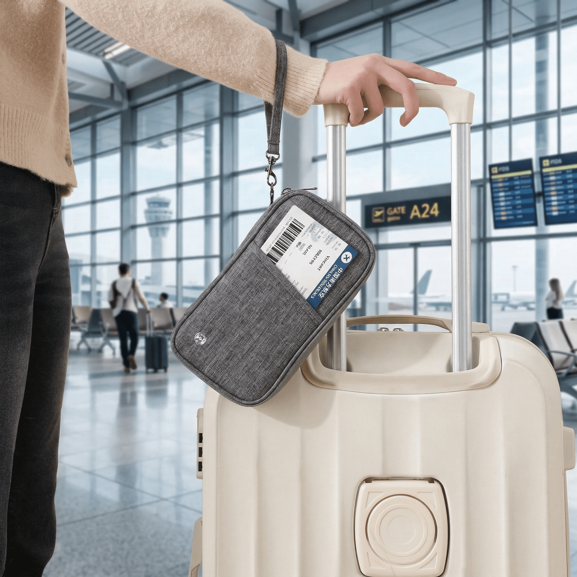 Protège Passeport Famille Bleu Profond - | AïtaVia