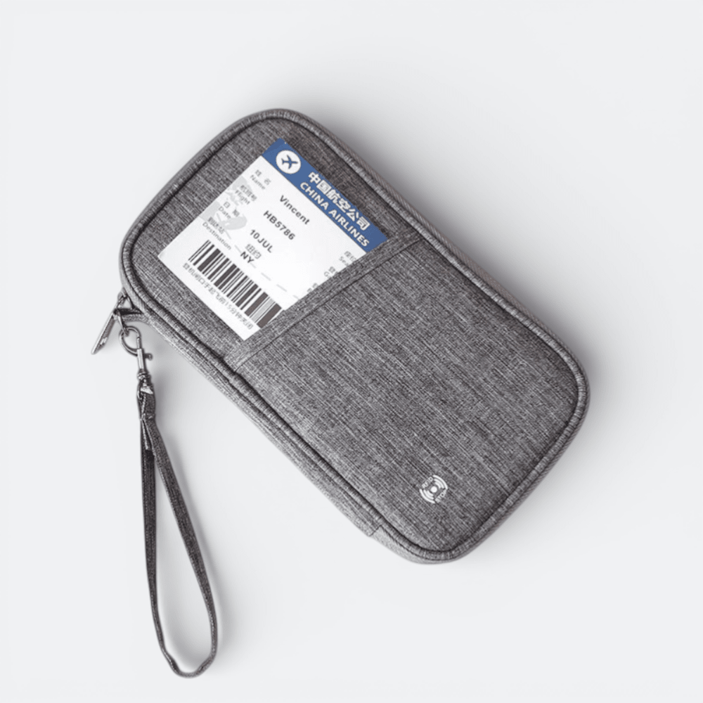 Protège Passeport Famille Gris Taupe - | AïtaVia