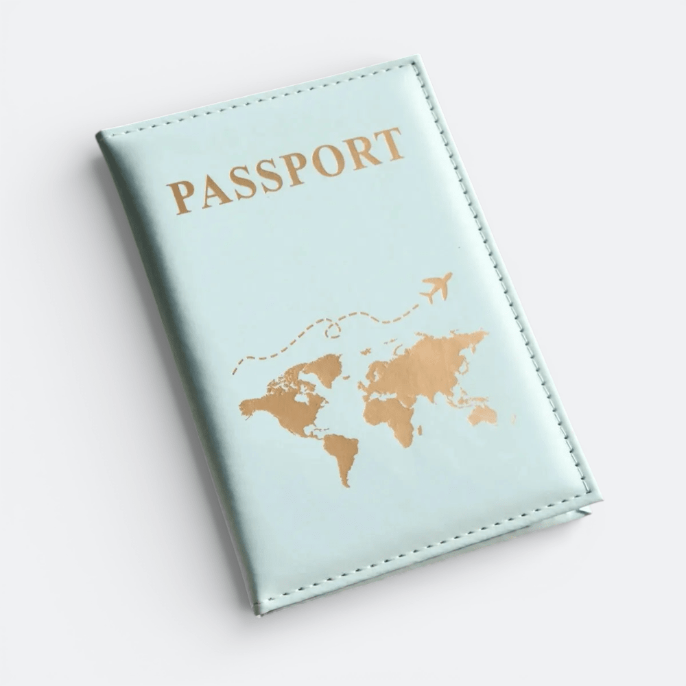Protège Passeport Original Bleu Givré - | AïtaVia