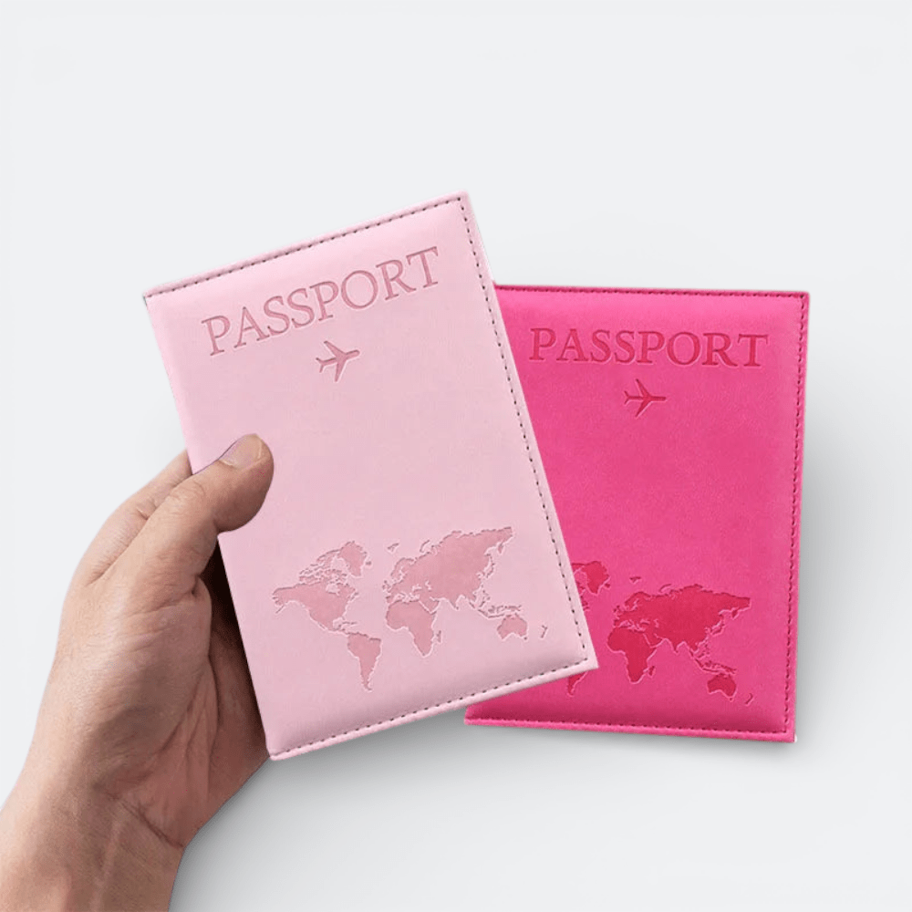 Protège Passeport Rose Rose Vif - | AïtaVia