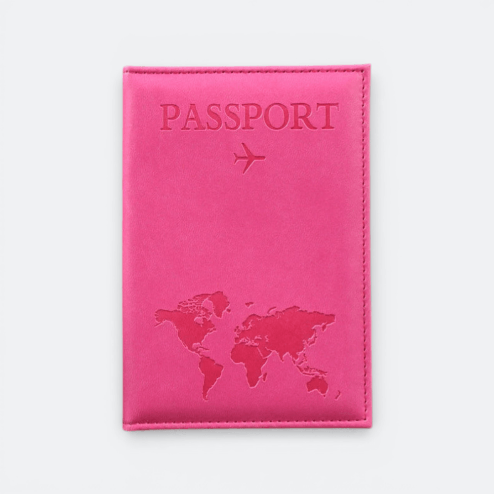 Protège Passeport Rose Rose Vif - | AïtaVia