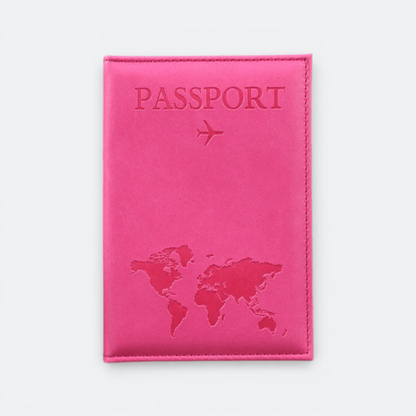 Protège Passeport Rose Rose Vif - | AïtaVia