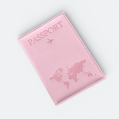 Protège Passeport Rose Rose Vif - | AïtaVia