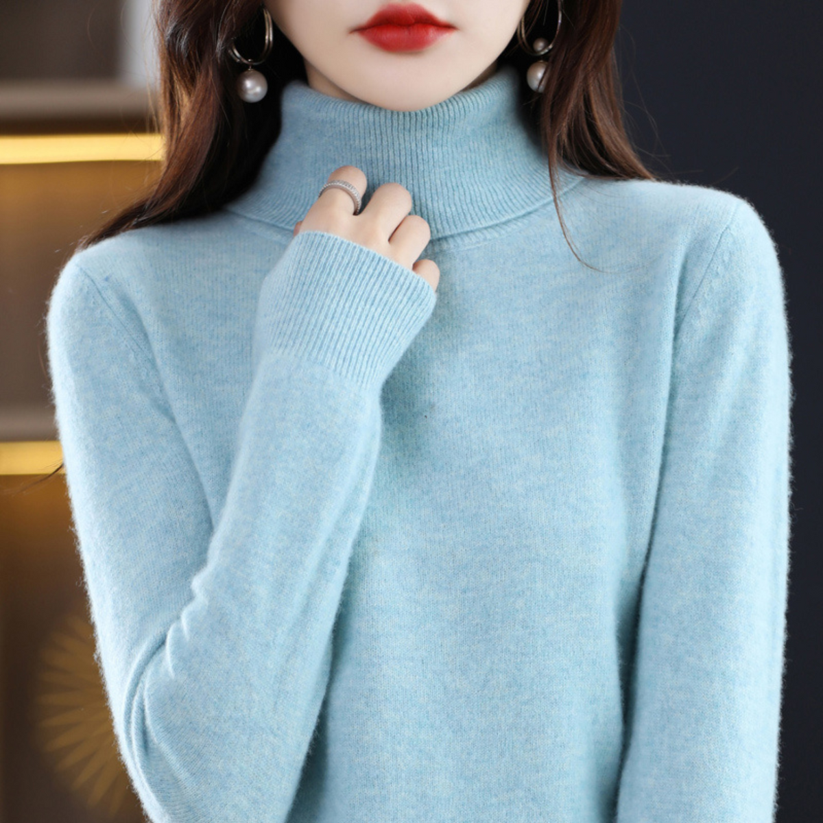 Pull à col roulé - Luxe et confort