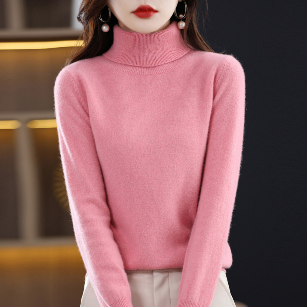 Pull à col roulé - Luxe et confort