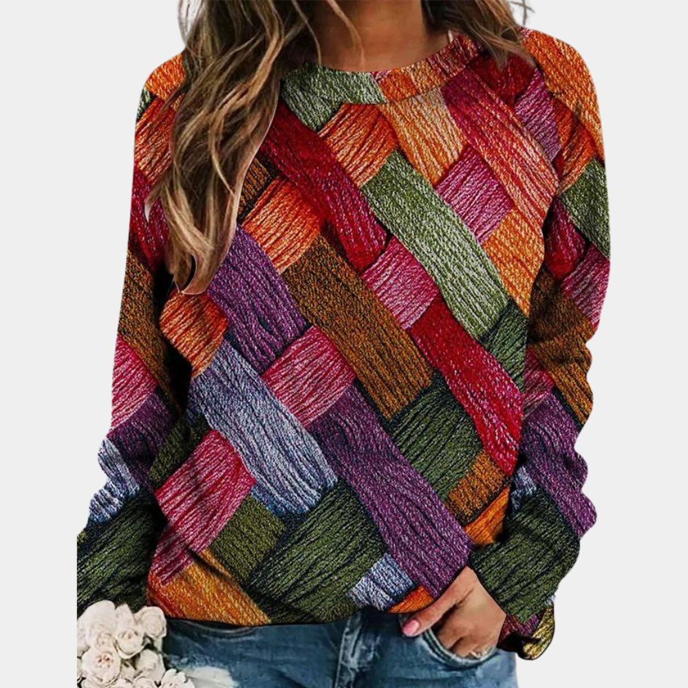 Pull coloré décontracté pour femme - Élégance et confort moderne