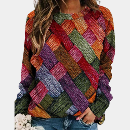 Pull coloré décontracté pour femme - Élégance et confort moderne