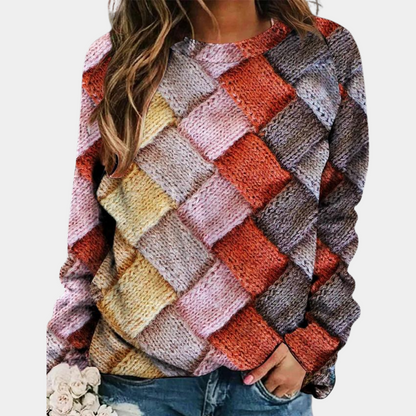 Pull coloré décontracté pour femme - Élégance et confort moderne