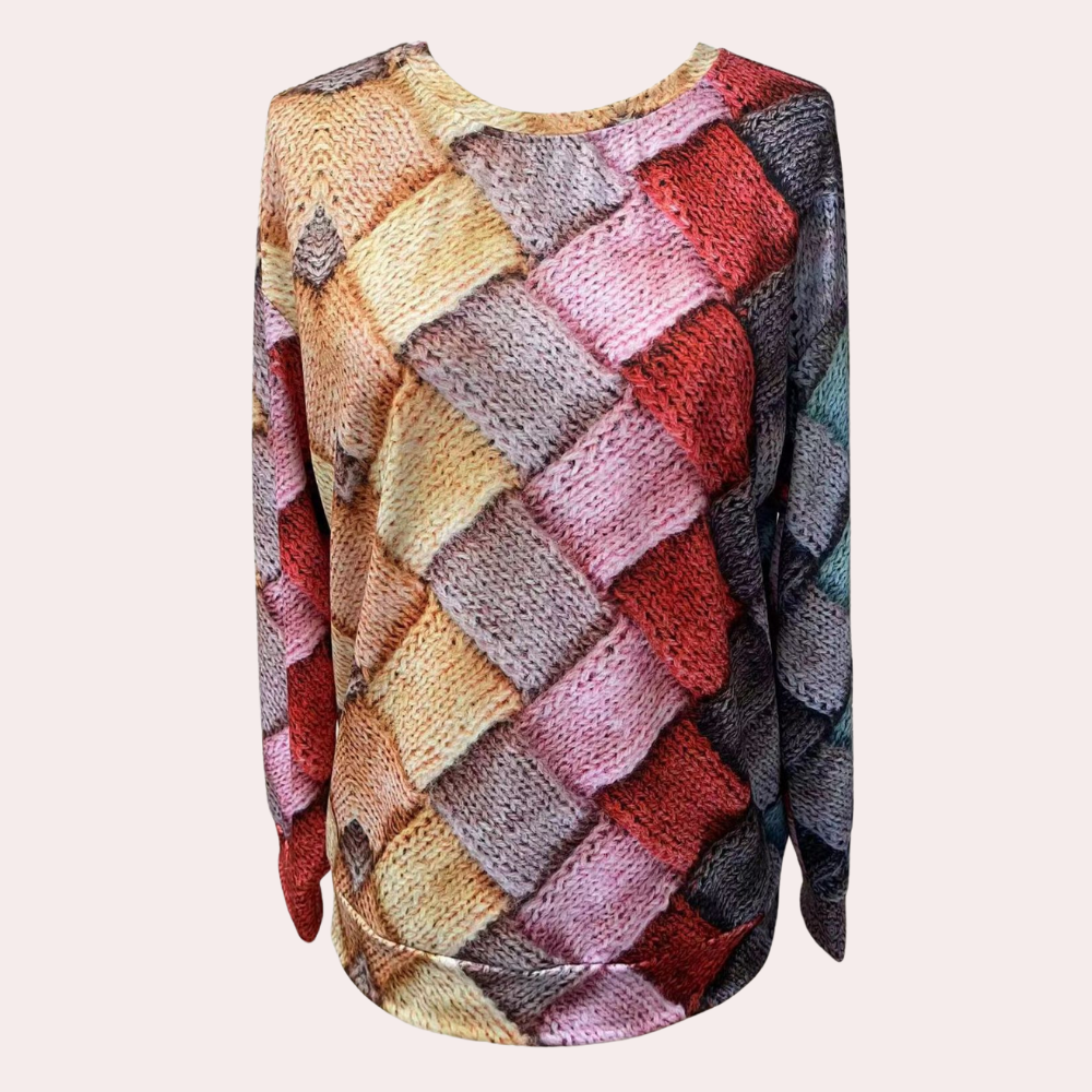 Pull coloré décontracté pour femme - Élégance et confort moderne
