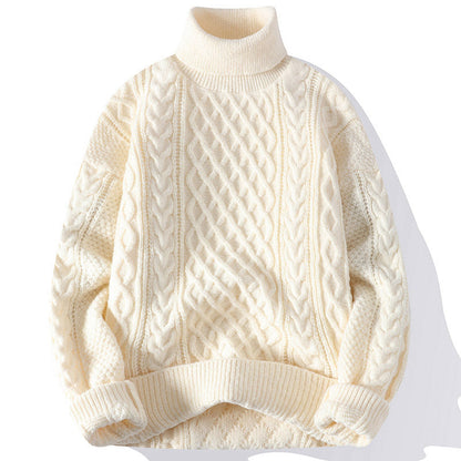 Pull Homme à Col Roulé : Chaleur Élégante & Confort Classique