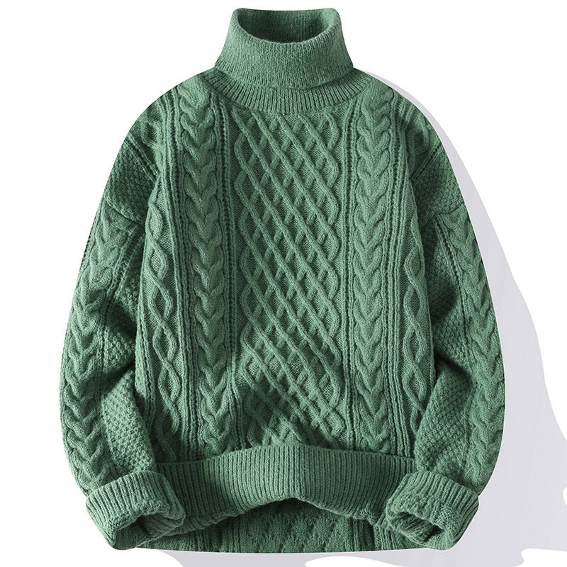 Pull Homme à Col Roulé : Chaleur Élégante & Confort Classique