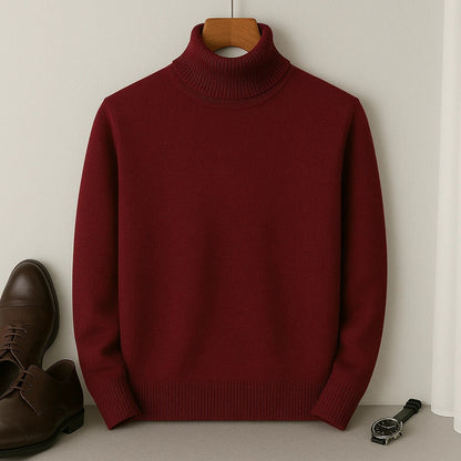 Pull Homme Élégant à Col Roulé – Chaleur & Confort Intemporels