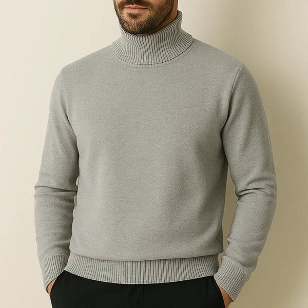 Pull Homme Élégant à Col Roulé – Chaleur & Confort Intemporels