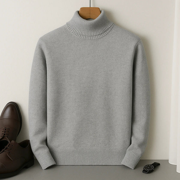 Pull Homme Élégant à Col Roulé – Chaleur & Confort Intemporels