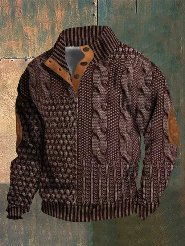 Pull tricoté chaud pour Homme – Confort douillet et style élégant pour l'hiver