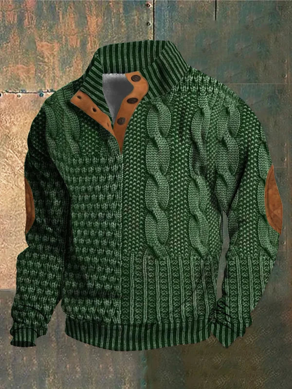 Pull tricoté chaud pour Homme – Confort douillet et style élégant pour l'hiver