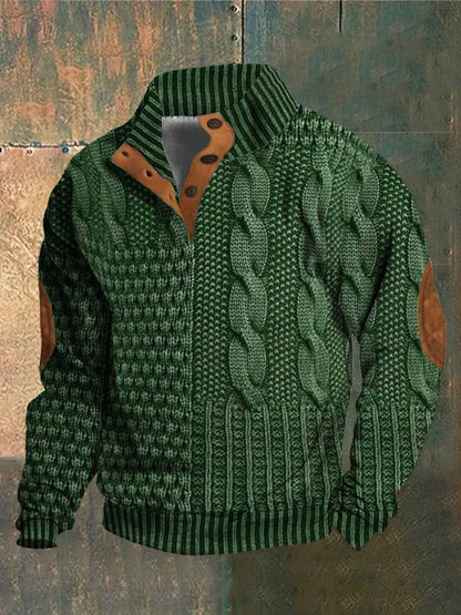 Pull tricoté chaud pour Homme – Confort douillet et style élégant pour l'hiver