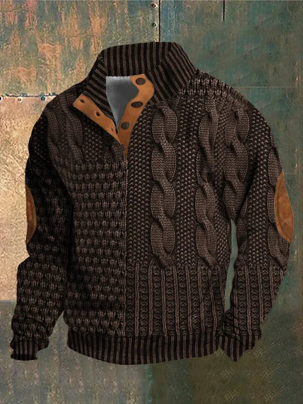 Pull tricoté chaud pour Homme – Confort douillet et style élégant pour l'hiver