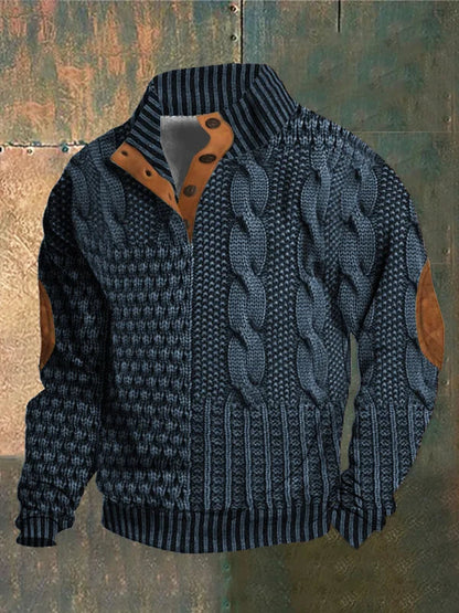 Pull tricoté chaud pour Homme – Confort douillet et style élégant pour l'hiver