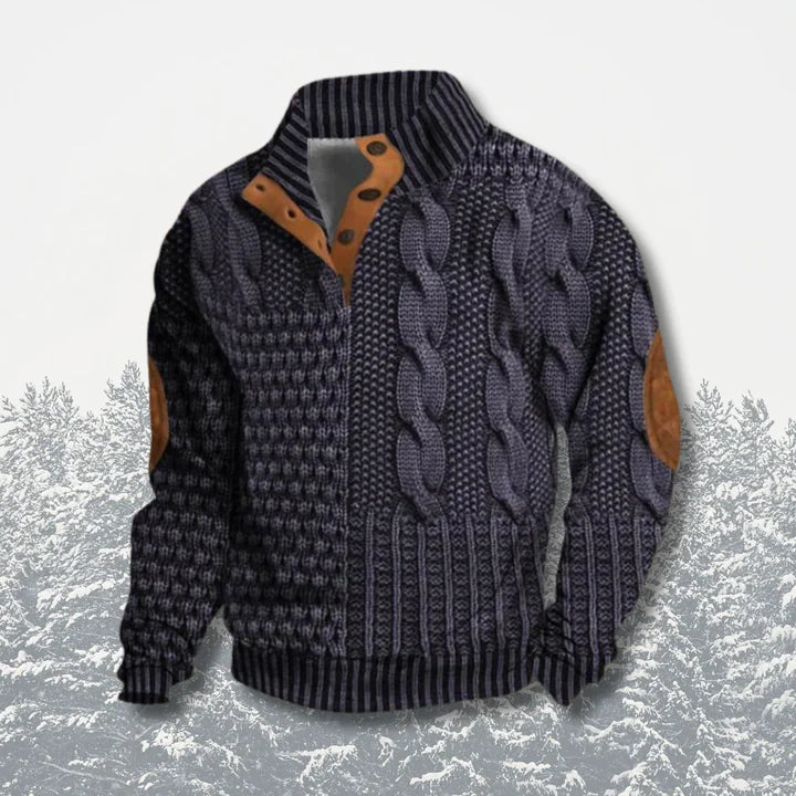 Pull tricoté chaud pour Homme – Confort douillet et style élégant pour l'hiver