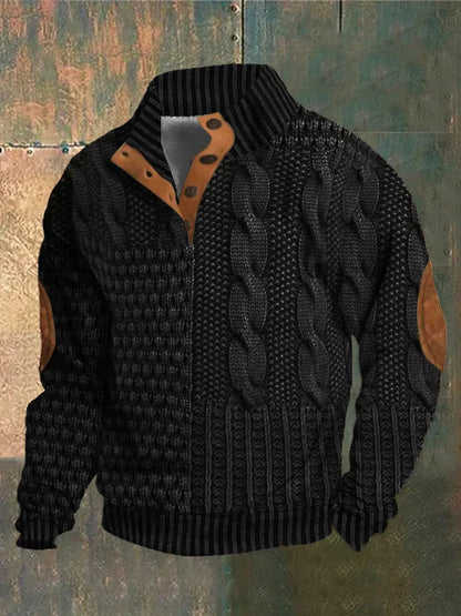 Pull tricoté chaud pour Homme – Confort douillet et style élégant pour l'hiver