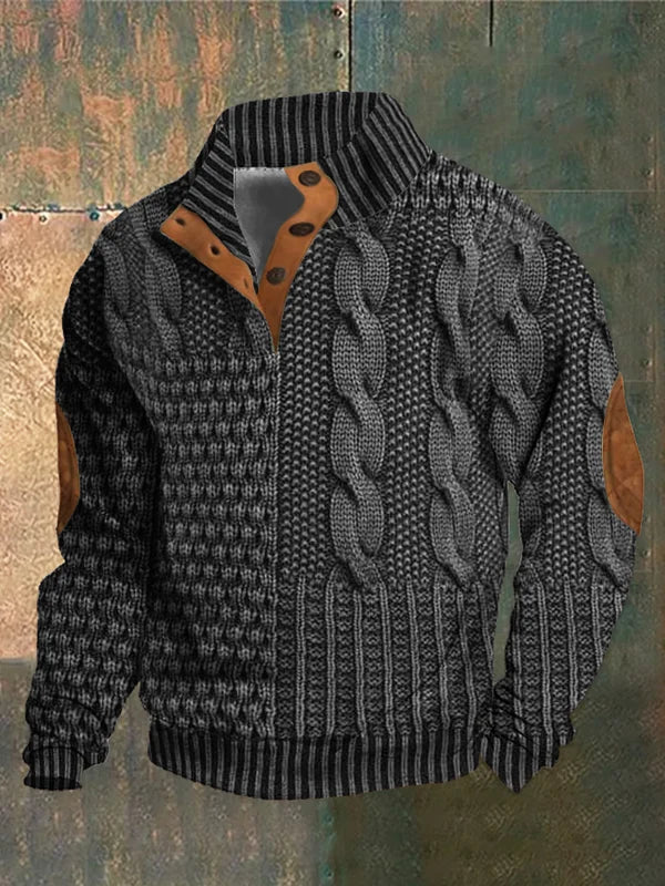 Pull tricoté chaud pour Homme – Confort douillet et style élégant pour l'hiver